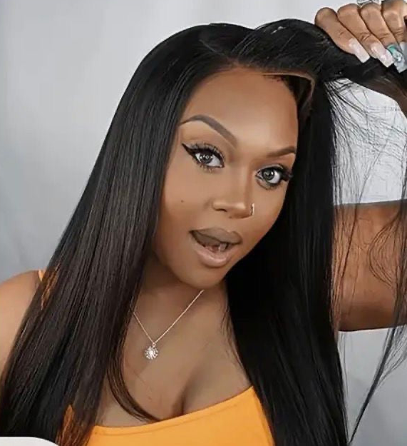 32" Human Hair Glueless Wig
