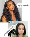 Brazilian Wig Combo 13×4 Water Wave + Pro DD Bob Lace Frontal Wigs