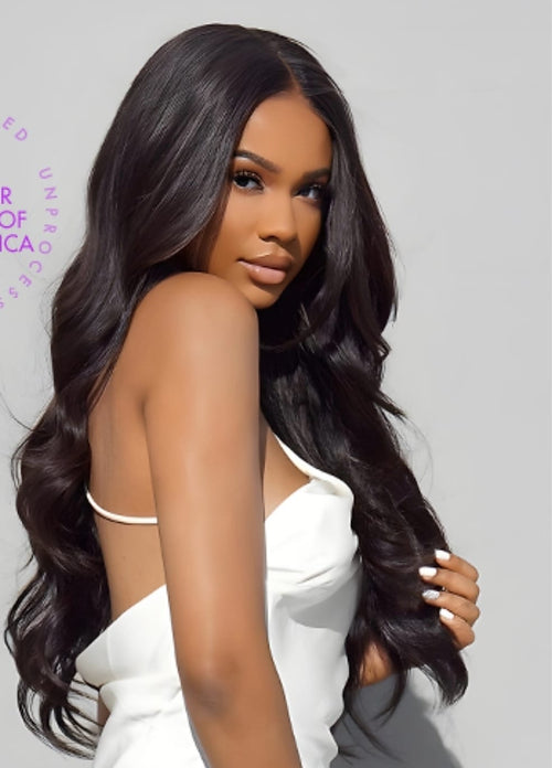 22" Brazilian Grade 13A Body Wave Full Frontal Glueless Wig