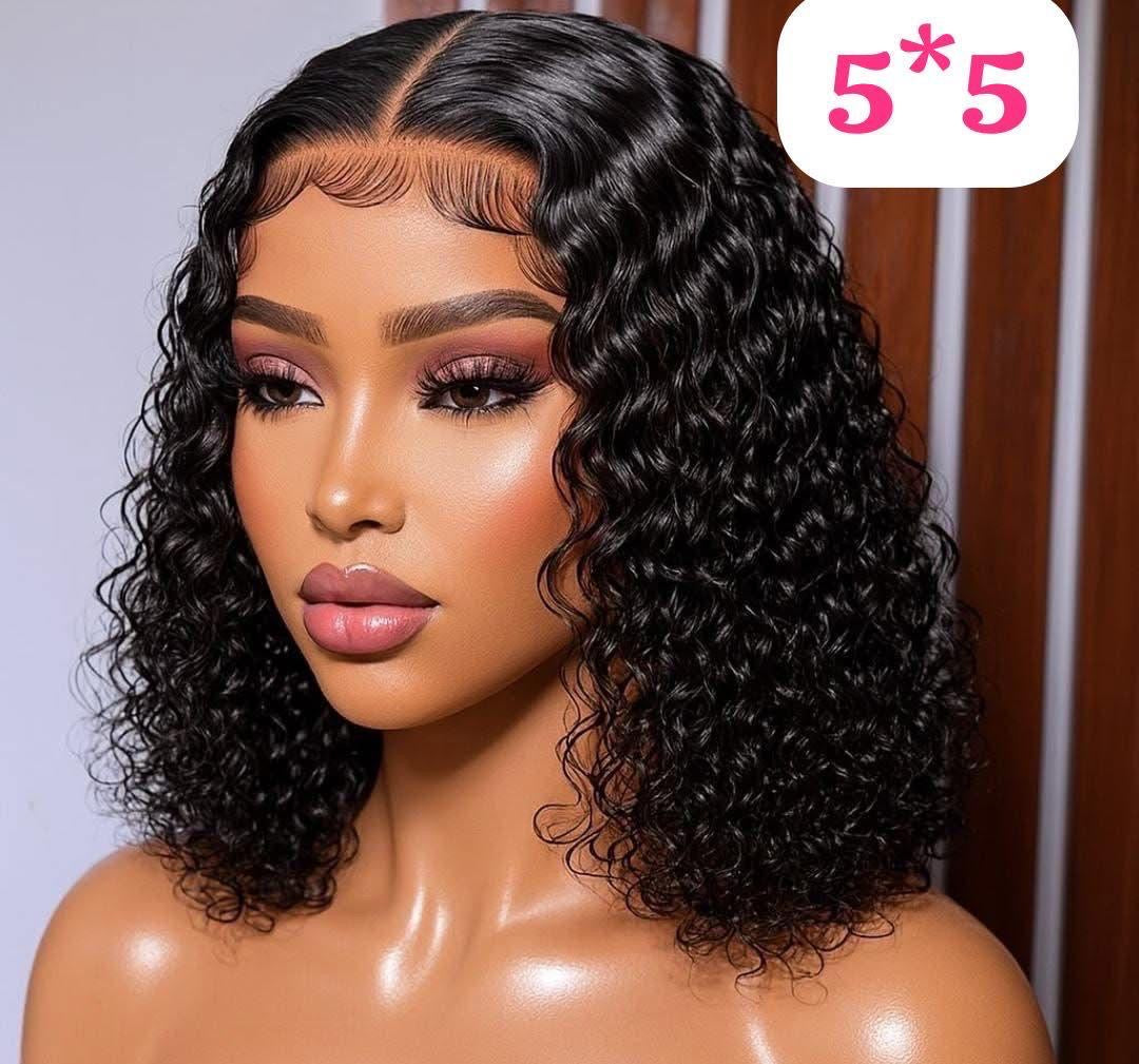 12” 5x5 Brazilian Water Wave Wig Wear & Go